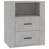 Vidaxl nachtkastje 50x36x60 cm bewerkt hout betongrijs