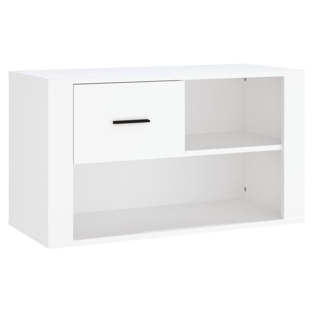 Vidaxl Schong Cabinet 80x33345 cm expertéiert Holz wäiss