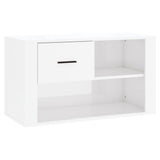 Vidaxl Schuhschrank 80x35x45 cm propertiertes Holz Hochglanz weiß