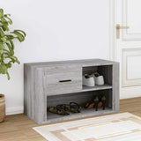 VIDAXL -Schuhschrank 80x35x45 cm Propertiertes Holzgrau Sonoma