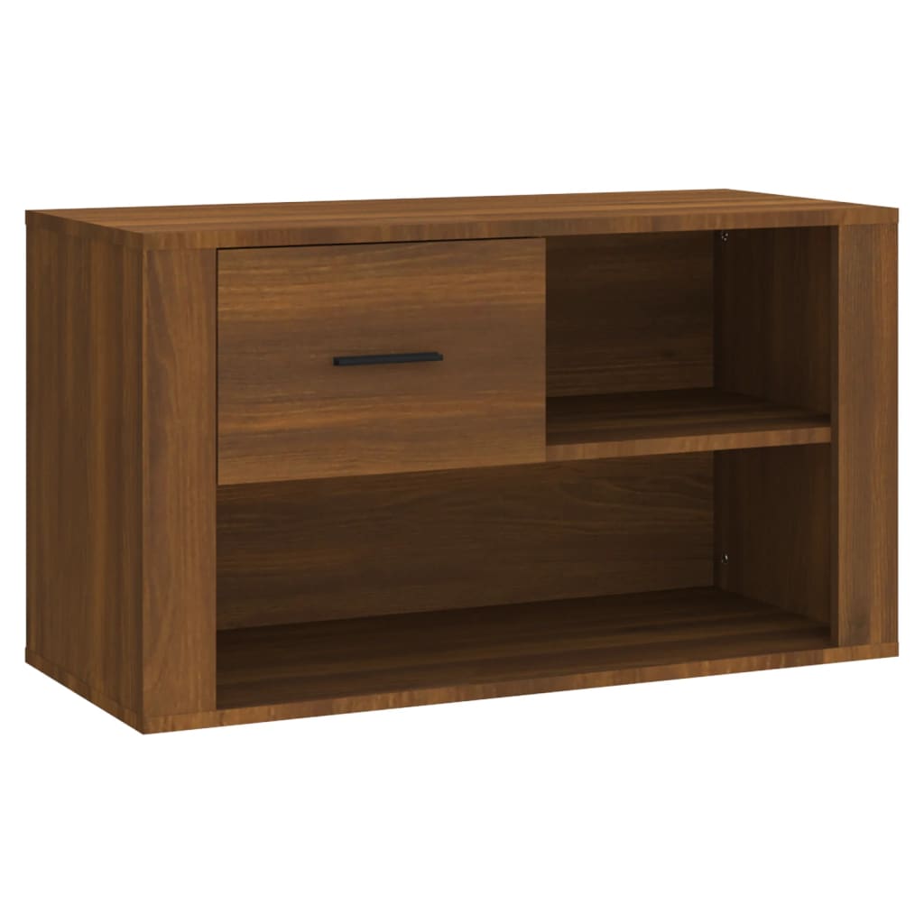 Vidaxl Schong Cabinet 80x33345 cm Propertéiert Holzbrong Faarf