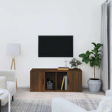 Vidaxl tv-meubel 100x35x40 cm bewerkt hout bruin eikenkleur