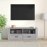 Vidaxl tv-meubel 100x35x40 cm bewerkt hout grijs sonoma eikenkleurig