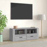Vidaxl tv-meubel 100x35x40 cm bewerkt hout grijs sonoma eikenkleurig