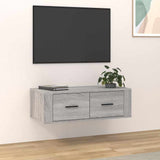 Vidaxl tv-hangmeubel 80x36x25 cm bewerkt hout grijs sonoma eikenkleur