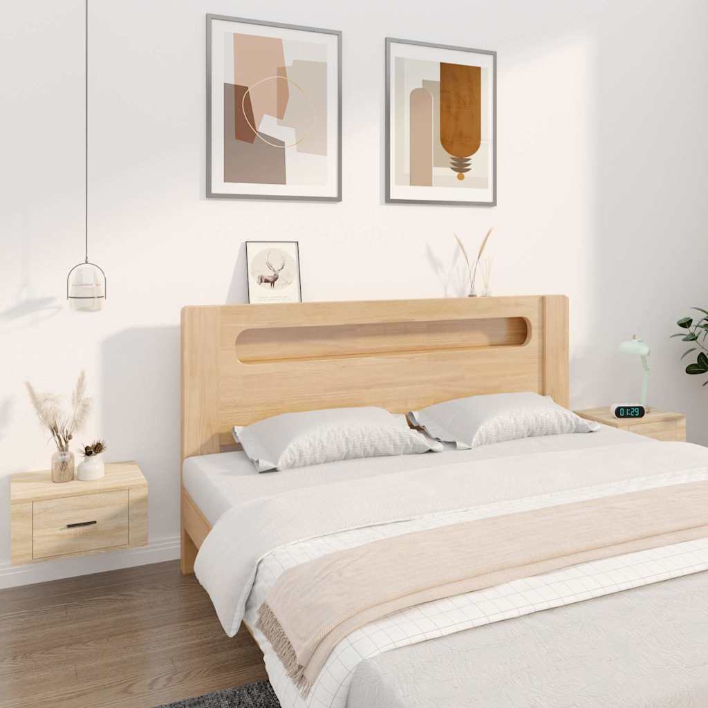 Vidaxl nachtkastjes 2 st wandgemonteerd 50x36x25 cm sonoma eikenkleur