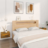 Vidaxl nachtkastjes 2 st wandgemonteerd 50x36x25 cm gerookt eikenkleur