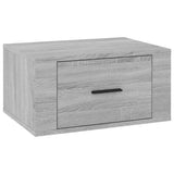 Vidaxl nachtkastje wandgemonteerd 50x36x25 cm grijs sonoma eikenkleur