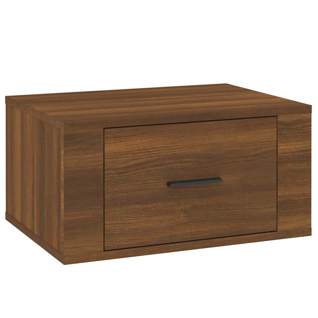 Vidaxl nachtkastje wandgemonteerd 50x36x25 cm bruin eikenkleur