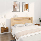 Vidaxl nachtkastjes 2 st wandgemonteerd 50x36x25 cm bruin eikenkleur