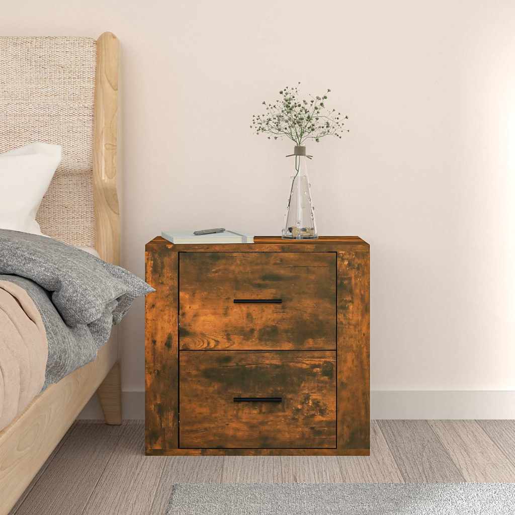 Vidaxl nachtkastje wandgemonteerd 50x36x47 cm gerookt eikenkleurig