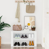 VIDAXL -Schuhregal 75x35x45 cm verarbeitetes Holz weiß