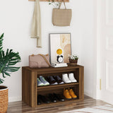 VidaXL shoe rack 75x35x45 cm Cut wood brown oak color