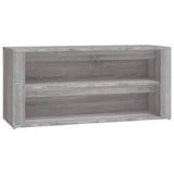 VIDAXL -Schuhregal 100x35x45 cm Schnitt Holzgrau Sonoma Eiche Farbe