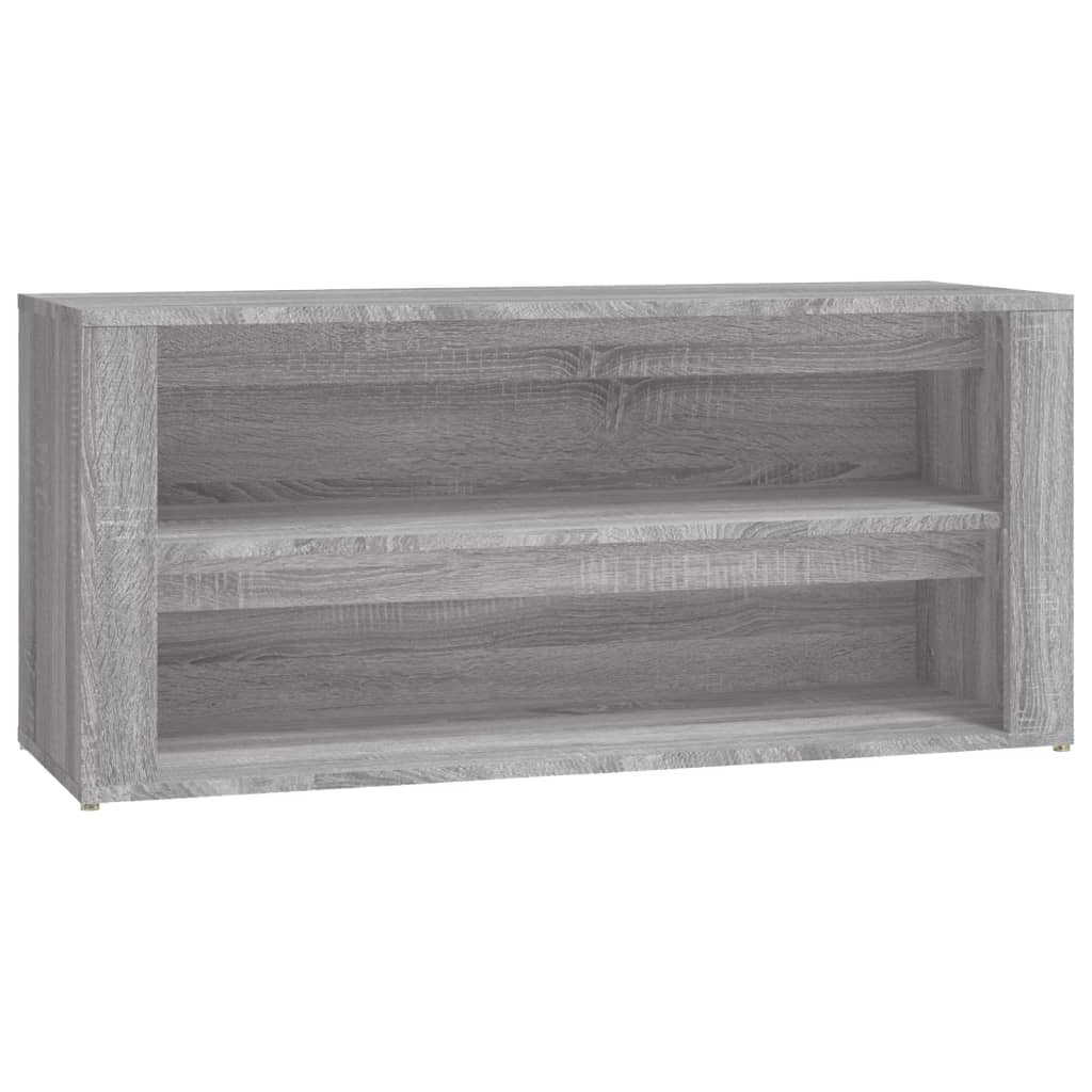 Vidaxl Shoe Rack 100x35x45 cm Cut Wood Grey Sonoma Oak Kolor