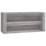 Vidaxl Shoe Rack 100x35x45 cm Cut Wood Grey Sonoma Oak Kolor