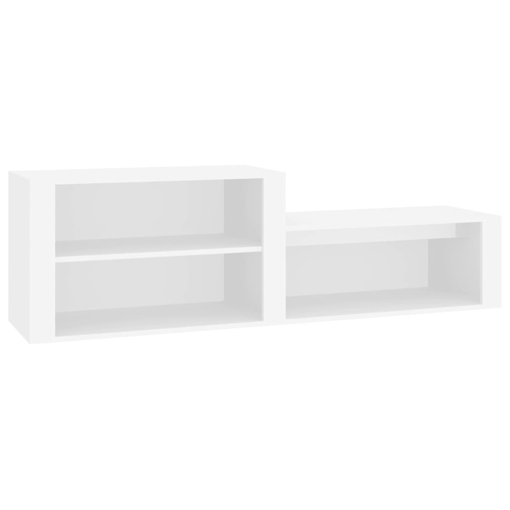 Gabinete de zapatos Vidaxl 150x35x45 cm de madera propiedad de blanco