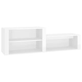 Vidaxl Schuhschrank 150x35x45 cm propertiertes Holz Hochglanz weiß