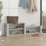 VidaXL shoe cabinet 150x35x45 cm edited wood concrete price