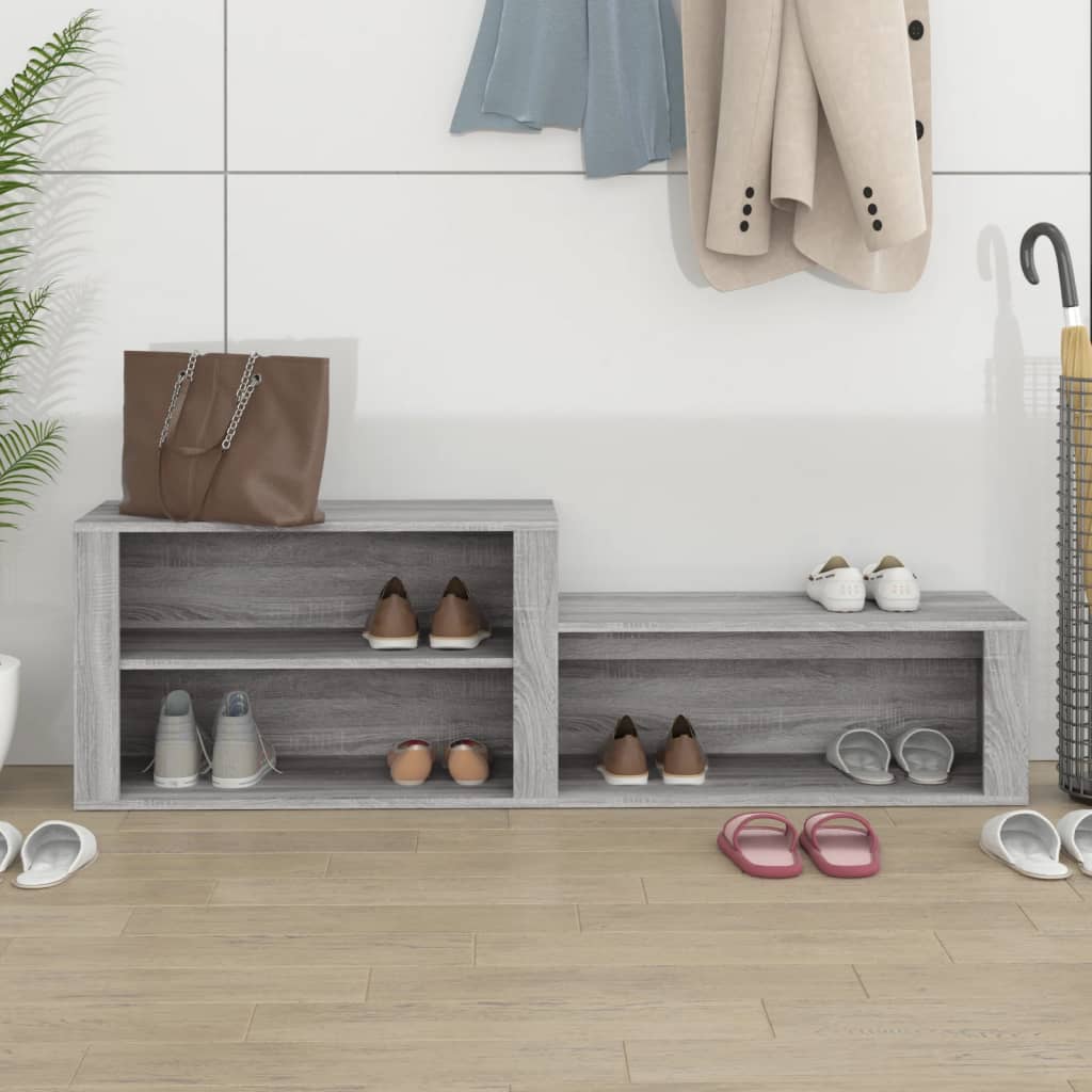Vidaxx Schuhschrank 150x35x45 cm, fertiges Holz, Sonomagrau