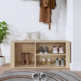 VIDAXL -Schuhschrank 100x35x45 cm propertiertes Holz Sonoma Eiche gefärbt