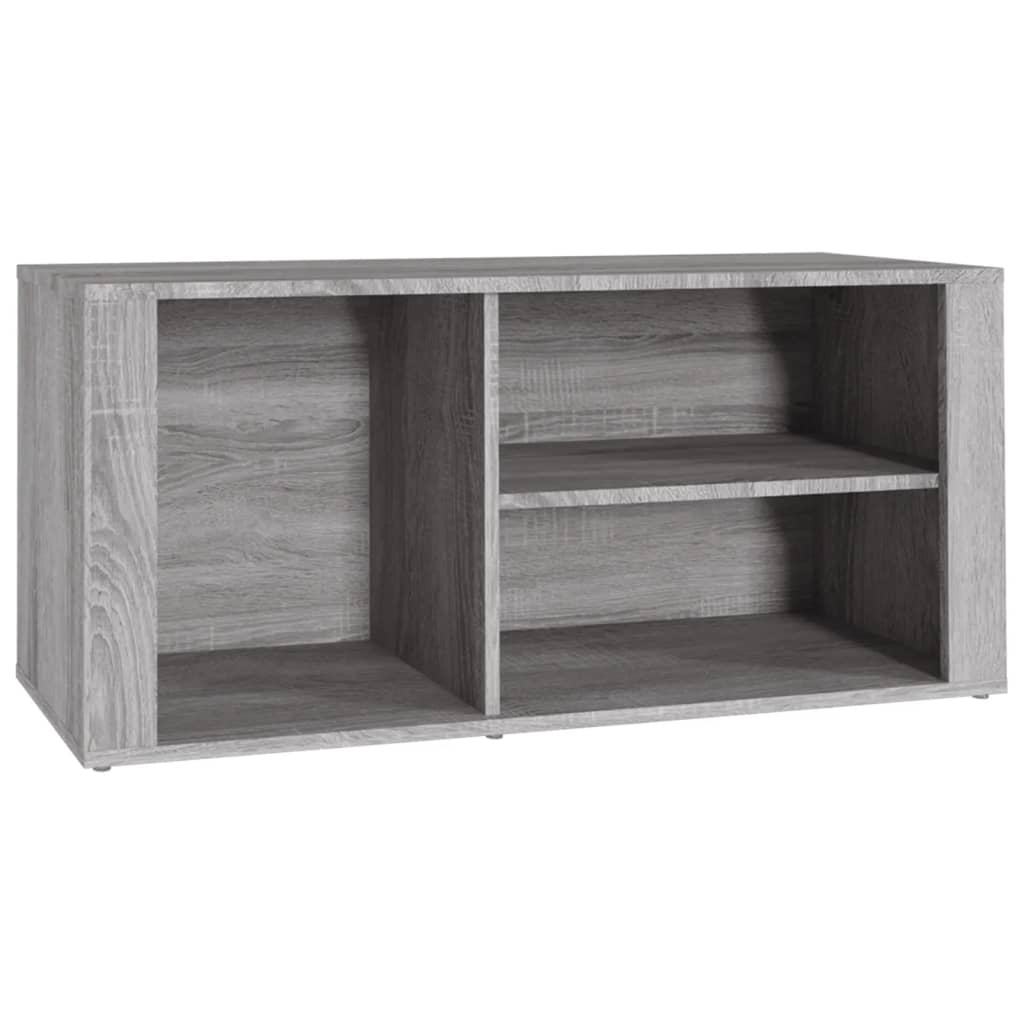 Gabinete de zapato Vidaxl 100x35x45 cm de madera propiedad de madera gris sonoma