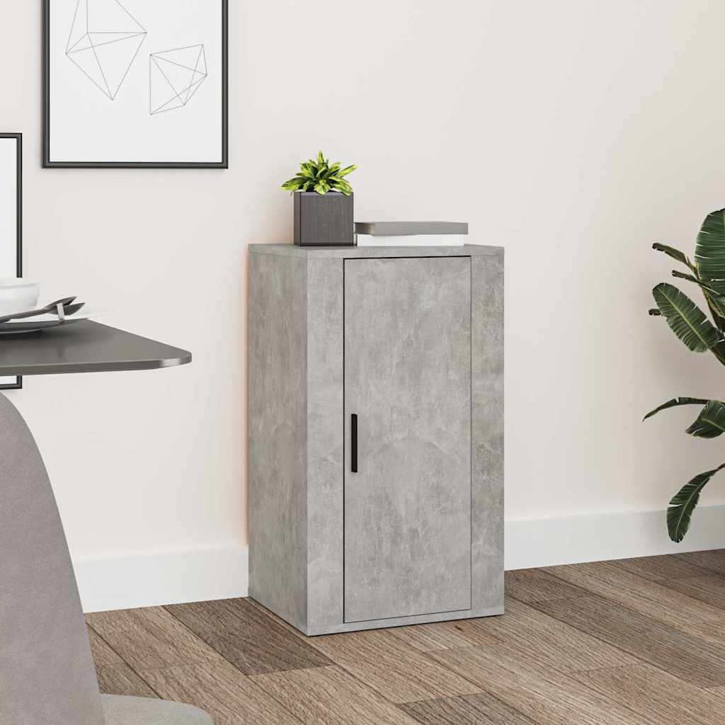 Vidaxl dressoir 40x33x70 cm bewerkt hout betongrijs