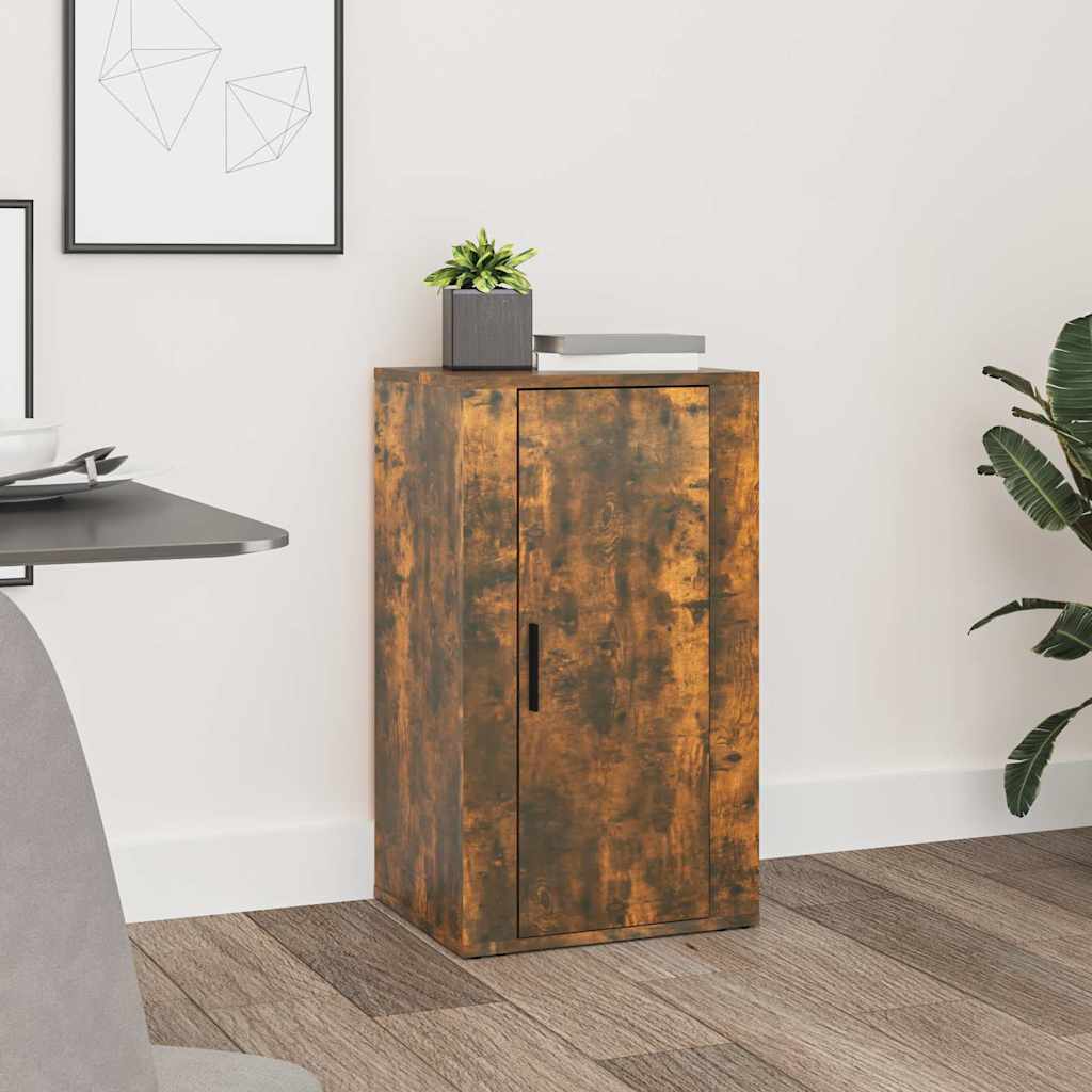 Vidaxl dressoir 40x33x70 cm bewerkt hout gerookt eikenkleurig