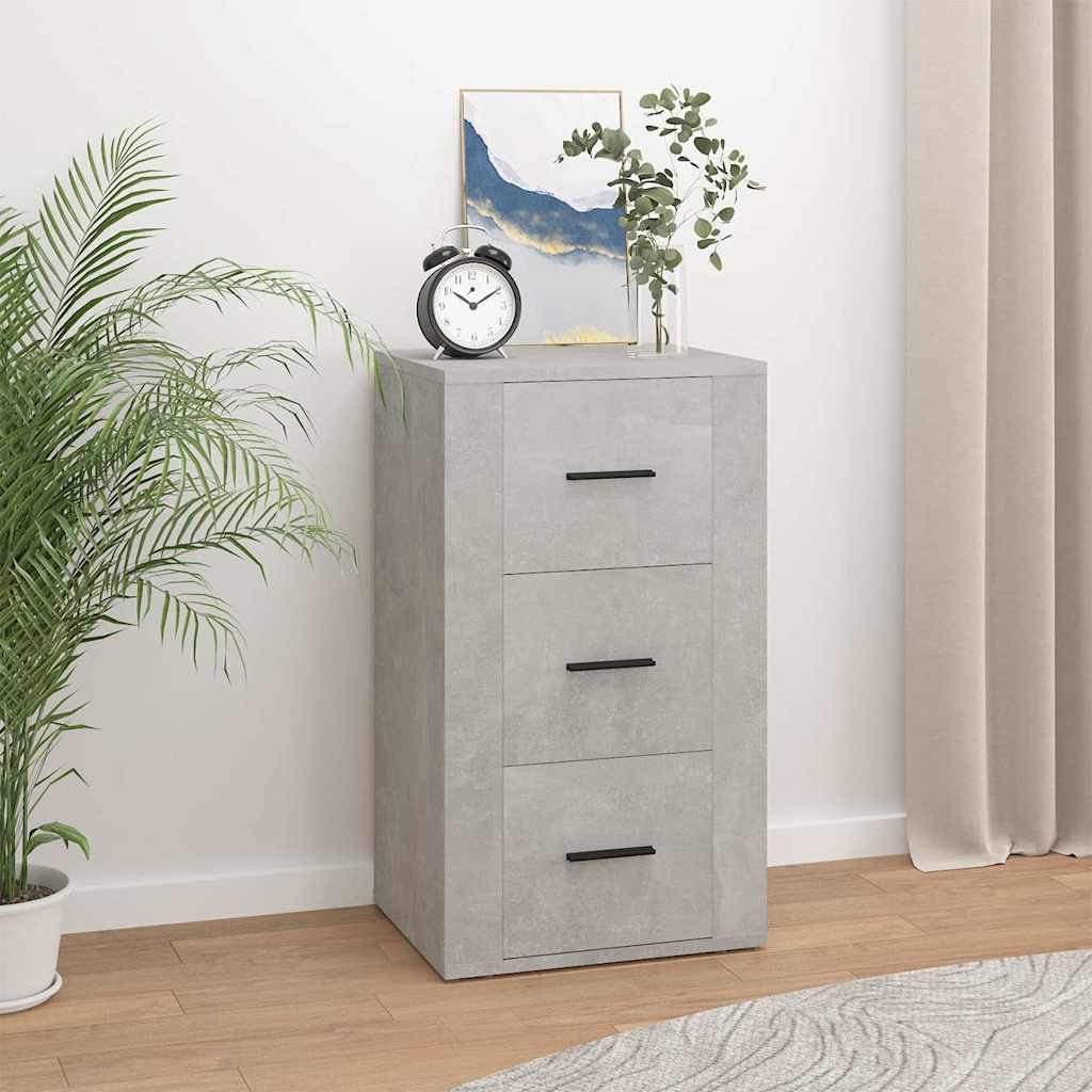 Vidaxl dressoir 40x33x70 cm bewerkt hout betongrijs