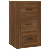 Vidaxl dressoir 40x33x70 cm bewerkt hout bruin eikenkleur