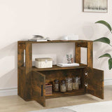 Vidaxl dressoir 80x30x60 cm bewerkt hout gerookt eikenkleurig