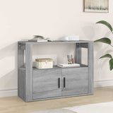 Vidaxl dressoir 80x30x60 cm bewerkt hout grijs sonoma eikenkleurig