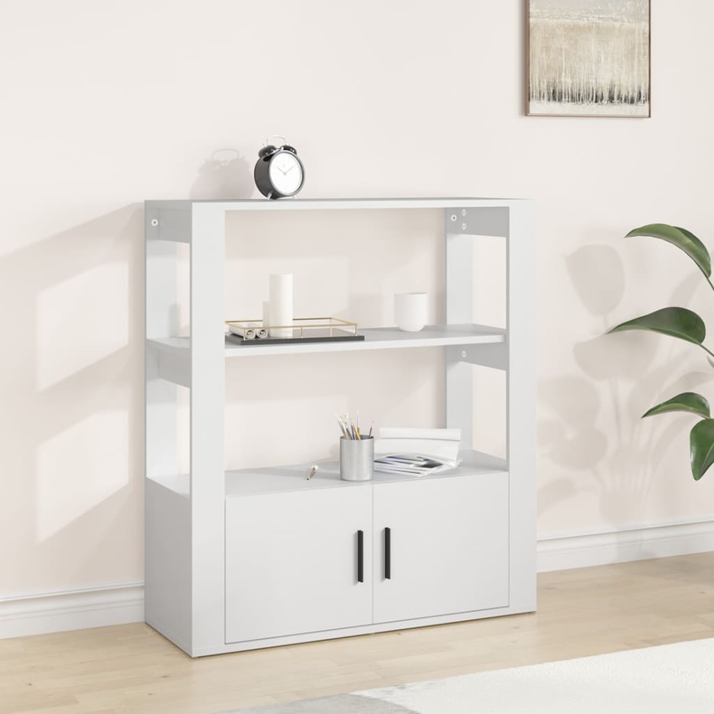 Vidaxl dressoir 80x30x90 cm bewerkt hout wit