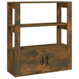 Vidaxl dressoir 80x30x90 cm bewerkt hout gerookt eikenkleurig