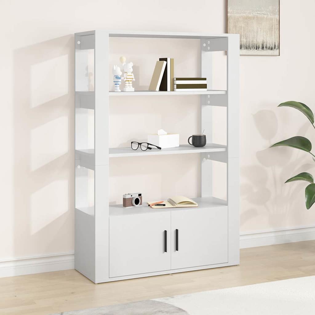Vidaxl dressoir 80x30x119,5 cm bewerkt hout wit
