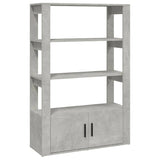 Vidaxl dressoir 80x30x119,5 cm bewerkt hout betongrijs