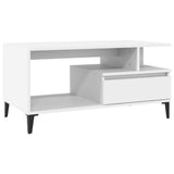 Vidaxl salontafel 90x49x45 cm bewerkt hout wit