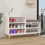 VIDAXL -Schuhschrank 102x36x60 cm propertiertes Holz weiß