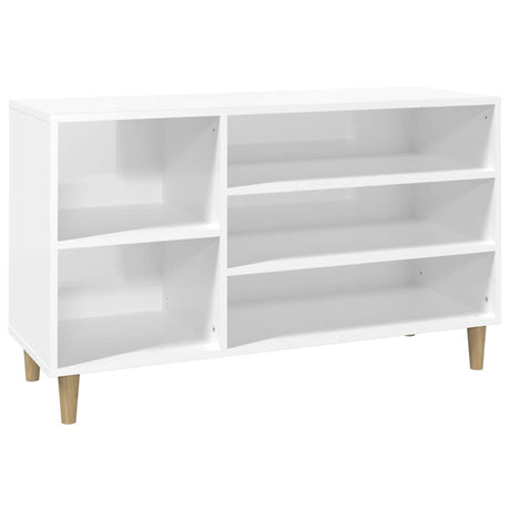 Vidaxl Schuhschrank 102x36x60 cm verarbeitetes Holz Hochglanz weiß