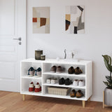 Vidaxl Schuhschrank 102x36x60 cm verarbeitetes Holz Hochglanz weiß