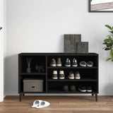 VidaXL Shoe cabinet 102x36x60 cm Properted Wood Black