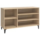 VIDAXL -Schuhschrank 102x36x60 cm propertiertes Holz Sonoma Eiche gefärbt
