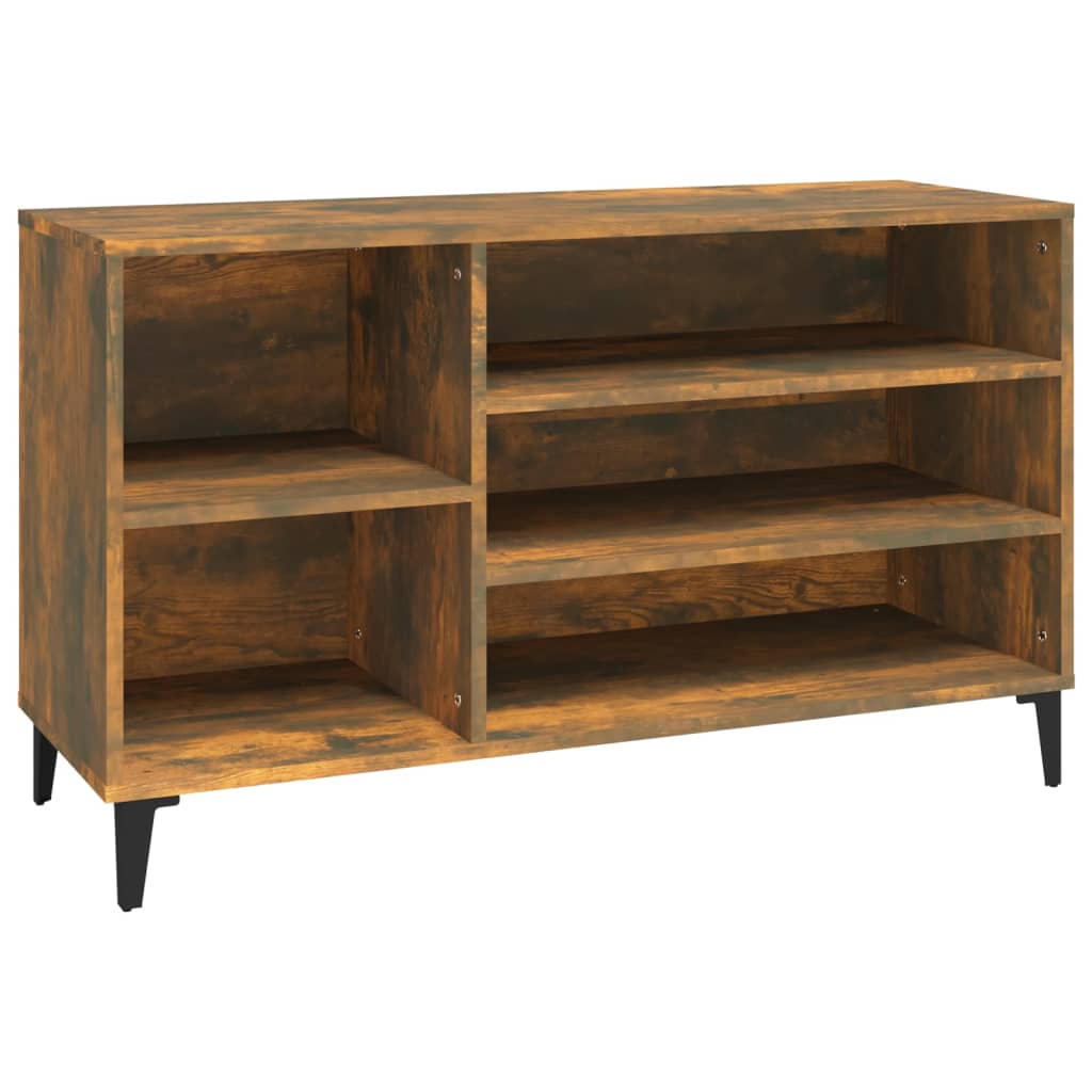VIDAXL -Schuhschrank 102x36x60 cm propertiertes Holzgeräuchchen -Eiche gefärbt