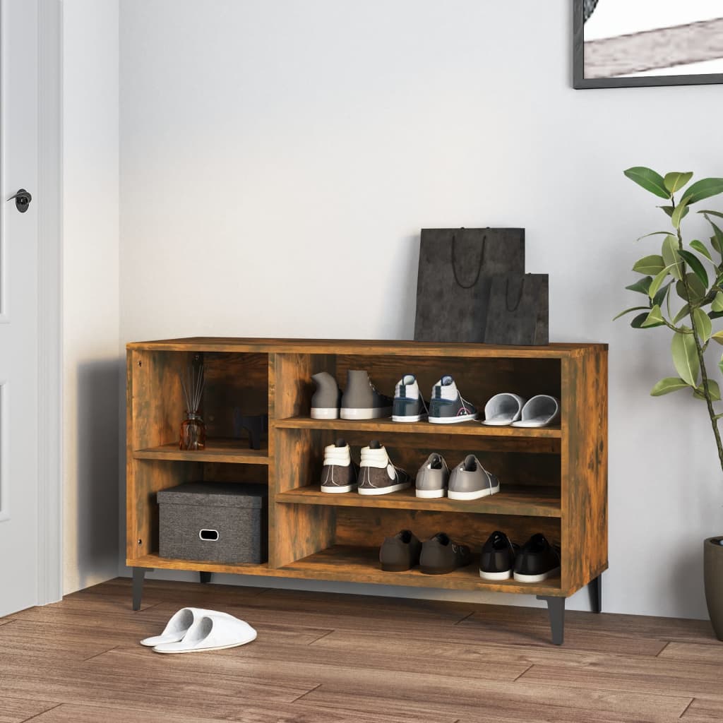 Vidaxl Schong Cabinet 102x36x60 cm Propertéiert Holz gefëmmt OK faarweg