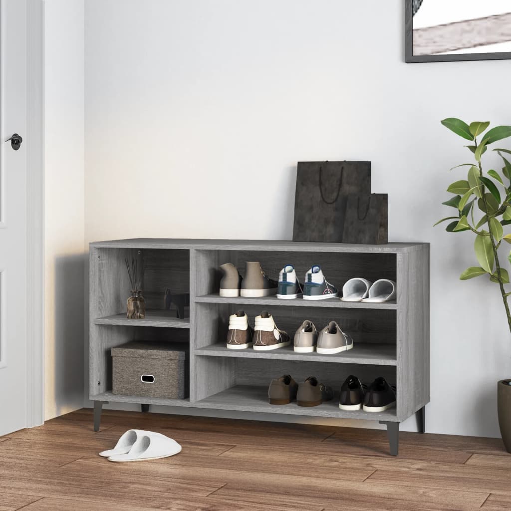 Vidaxl Cabinet da scarpe 102x36x60 cm Properpata Sonoma Grey