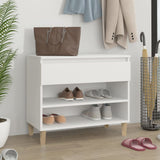 Vidaxl Schuhschrank 70x36x60 cm propertiertes Holz weiß