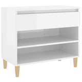 Vidaxl Schuhschrank 70x36x60 cm propertiertes Holz Hochglanz weiß