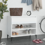 Vidaxl Schuhschrank 70x36x60 cm propertiertes Holz Hochglanz weiß