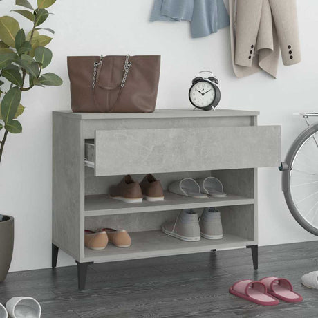 Vidaxx Schuhschrank 70x36x60 cm Holzwerkstoff betongrau