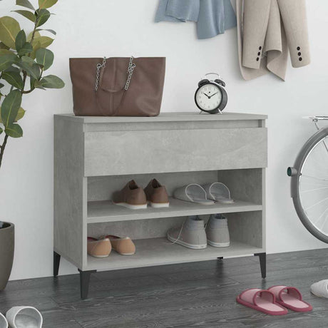 Vidaxx Schuhschrank 70x36x60 cm Holzwerkstoff betongrau